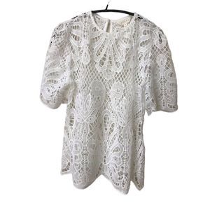 Adiva white lace top
